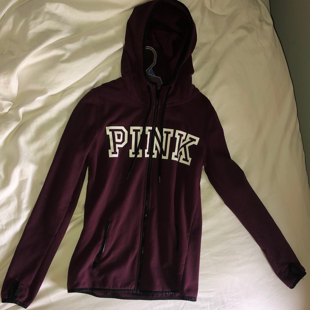 PINK logo full zip